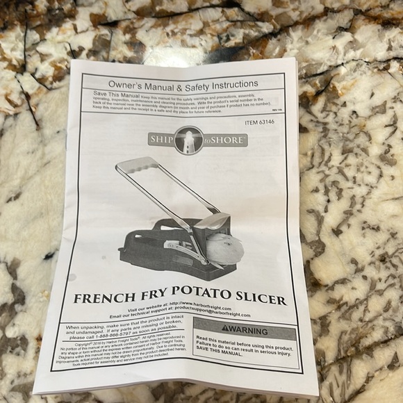 French fry potato vegetable slicer from ship to shore, small kitchen appliance - Picture 9 of 9